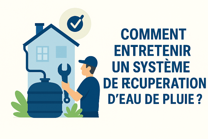 entretien système récupération d’eau de pluie comment faire ? 